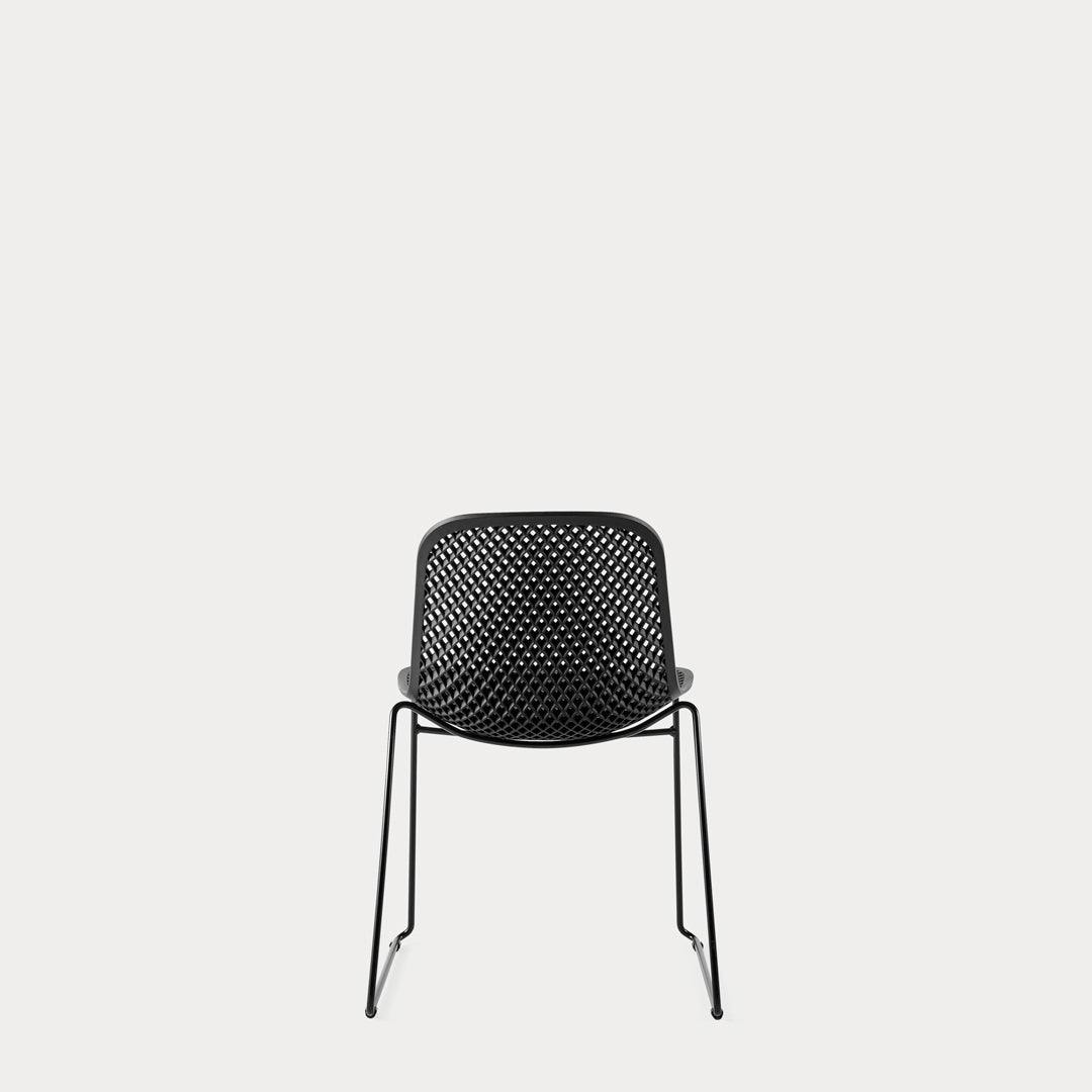 I.S.I. Stackable Chair – Textured Nylon Shell & Tubular Steel by Luigi Baroli for Baleri Italia