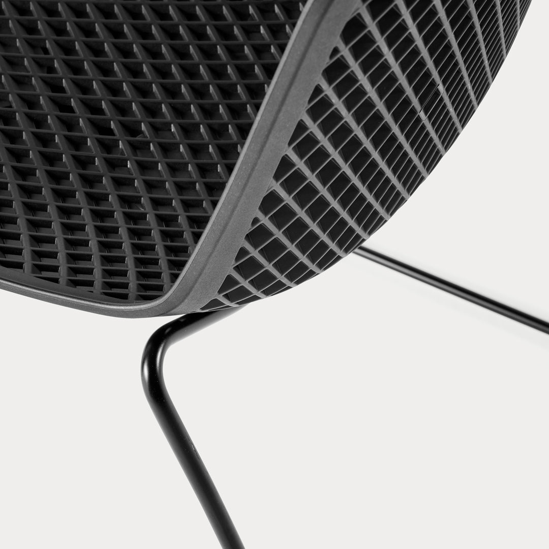I.S.I. Stackable Chair – Textured Nylon Shell & Tubular Steel by Luigi Baroli for Baleri Italia