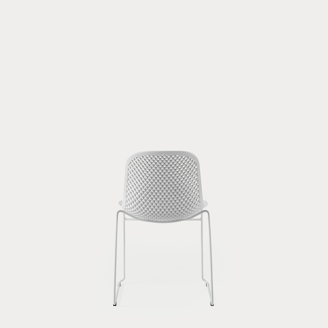 I.S.I. Stackable Chair – Textured Nylon Shell & Tubular Steel by Luigi Baroli for Baleri Italia