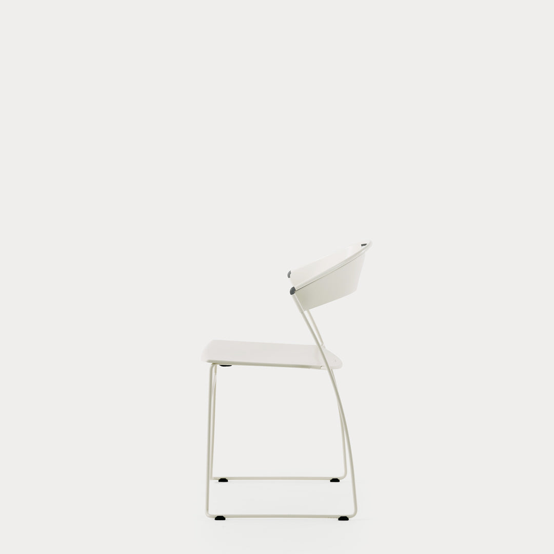 Juliette Stackable Chair by Hannes Wettstein – Italian Designer Steel Seating