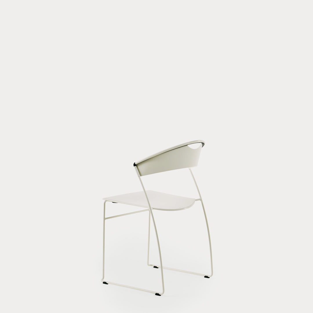 Juliette Stackable Chair by Hannes Wettstein – Italian Designer Steel Seating
