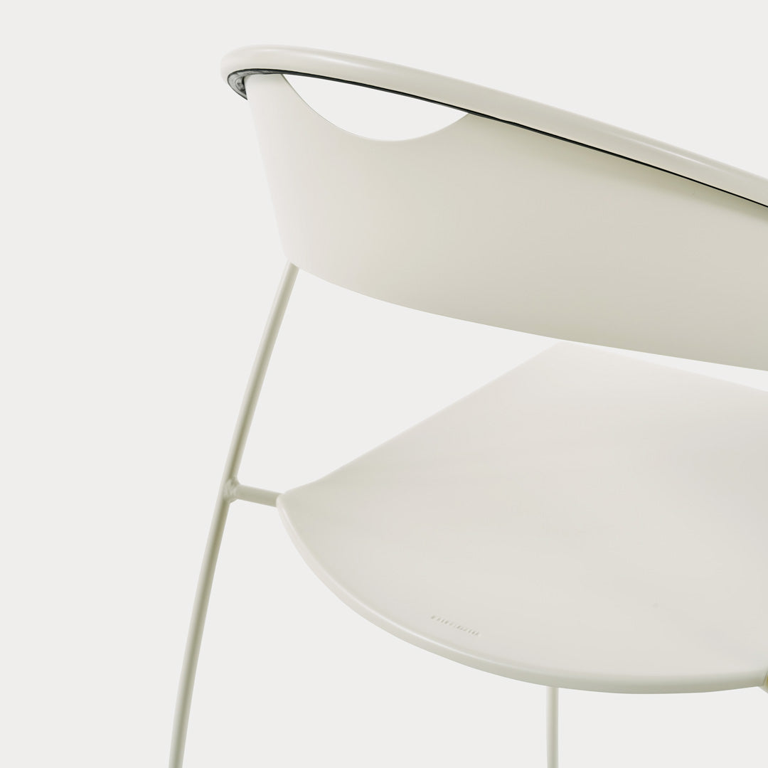 Juliette Stackable Chair by Hannes Wettstein – Italian Designer Steel Seating