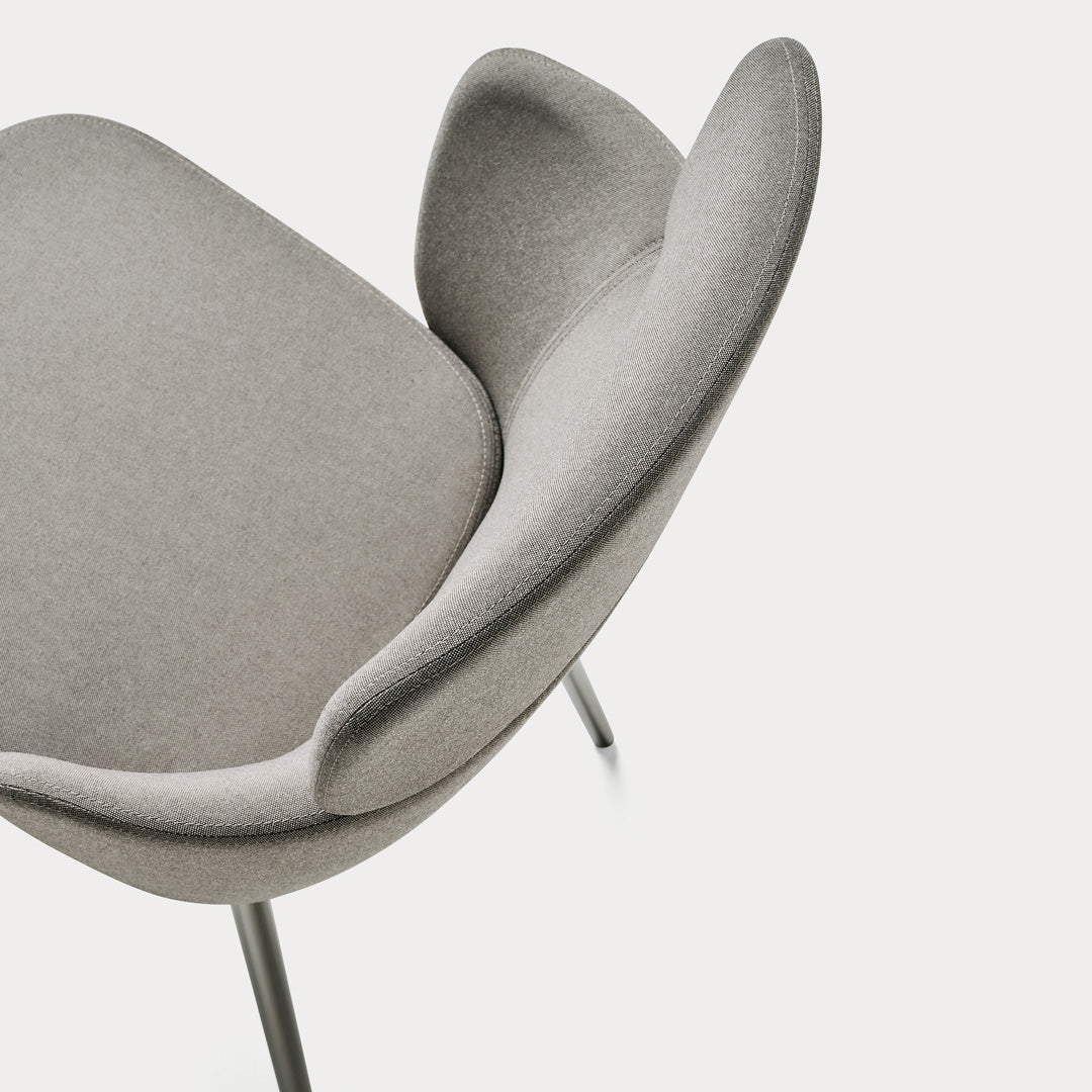 Luxury KIN Upholstered Dining Chair Modern Italian Style for Villa