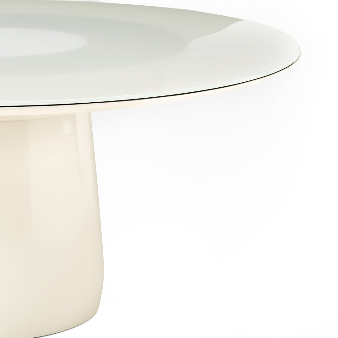 Roundel Dining Table – Italian Designer Glass Statement Piece