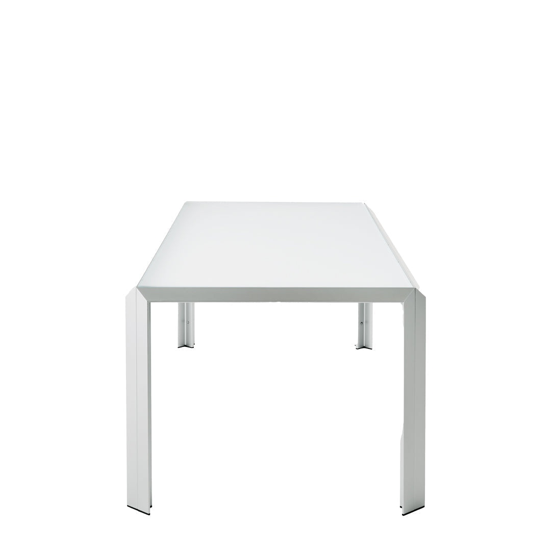 Minimalist T-Shape Dining Table – Architectural Aluminium and Marble Statement Piece