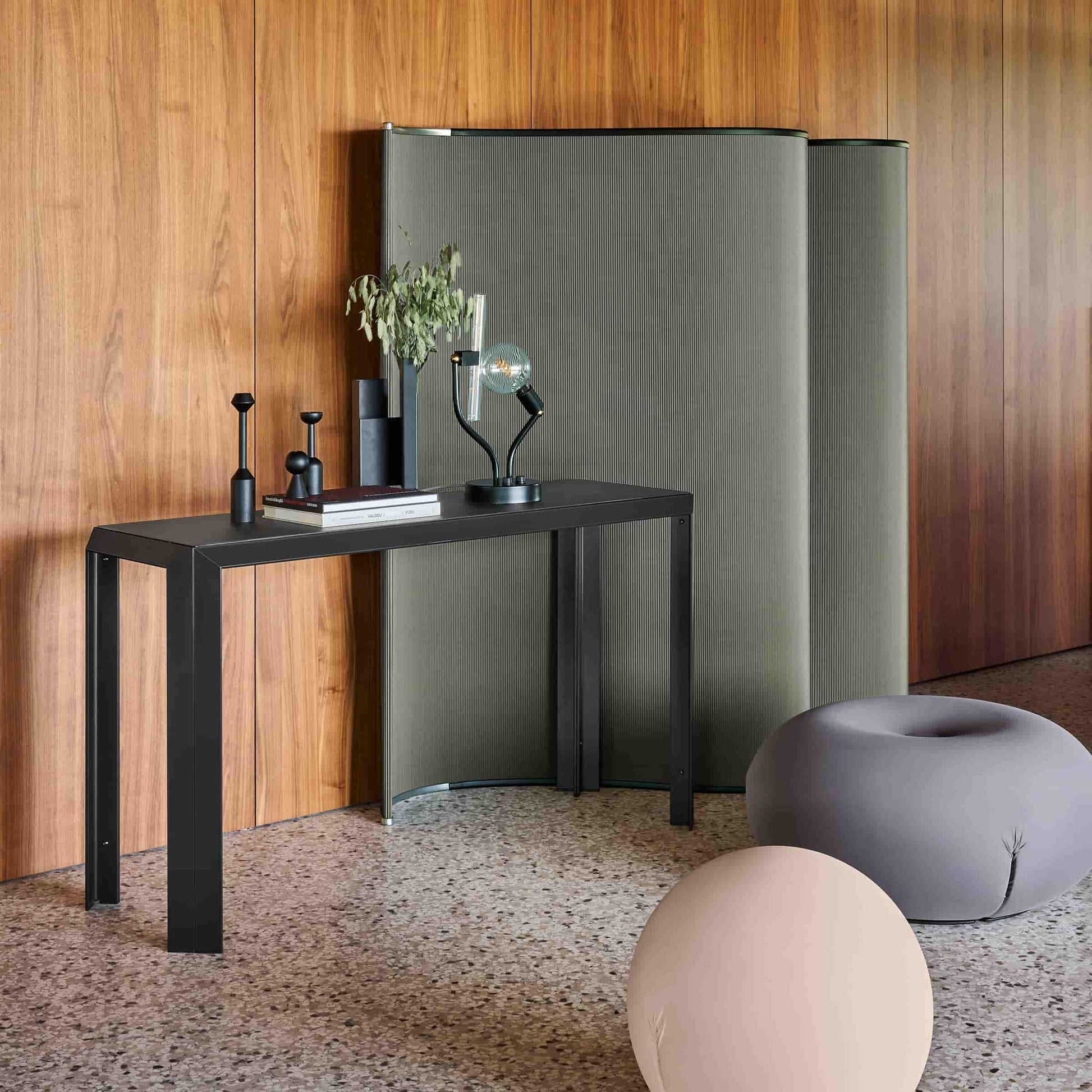 T-Table Console Table – Architectural T-Shaped Design by Angelo Mangiarotti