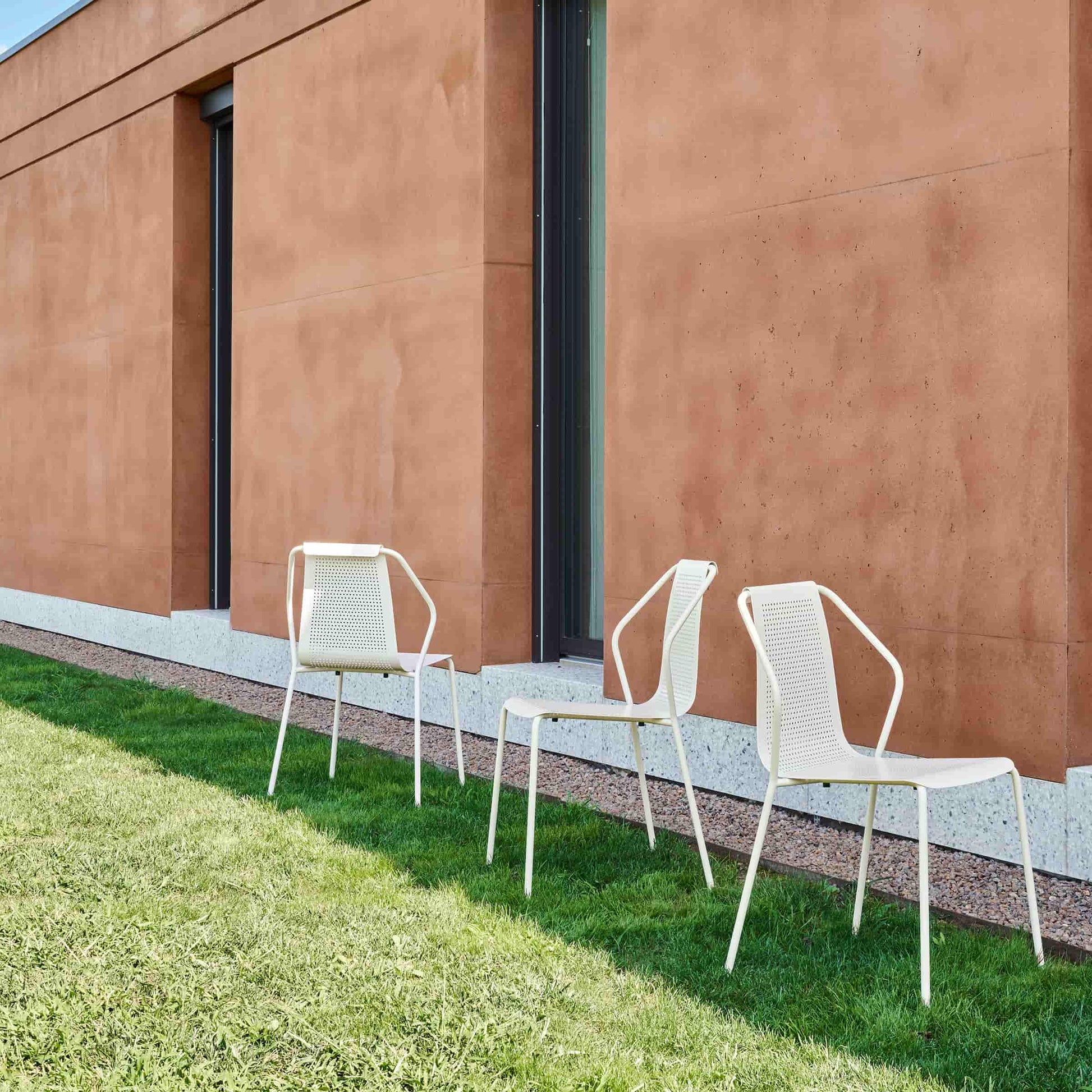Donna Outdoor Chair – Stackable Stainless Steel Baleri Italia Modern