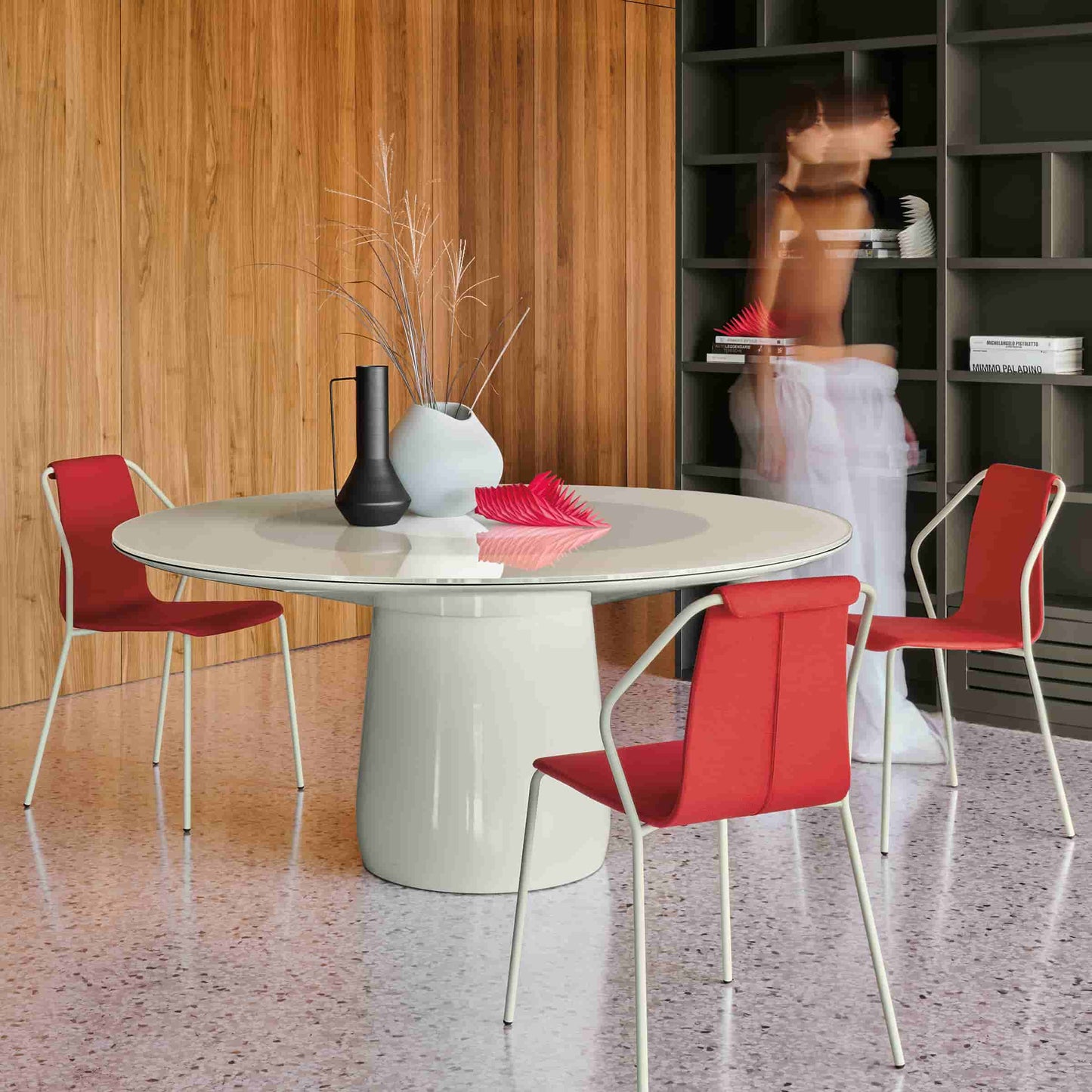 Roundel Dining Table – Italian Designer Glass Statement Piece