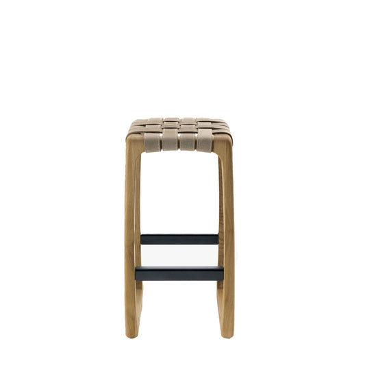 Luxury Solid Wood Bar Stool Modern Italian Style for Villa