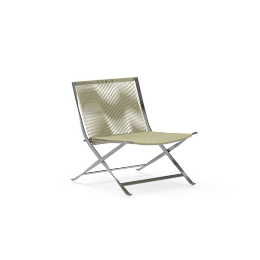 George Outdoor Lounge Chair – Foldable Steel Design by Talenti – Italian Statement Piece