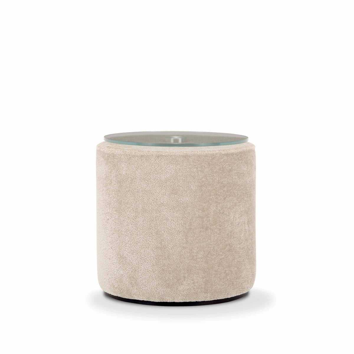 Luxury BOLL Fabric Glass Coffee Table Modern Italian Style for Villa