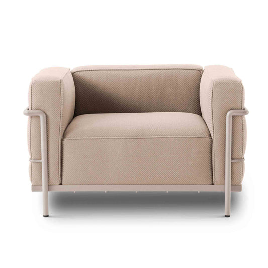 Luxury LC3 Outdoor Armchair Modern Italian Style for Villa