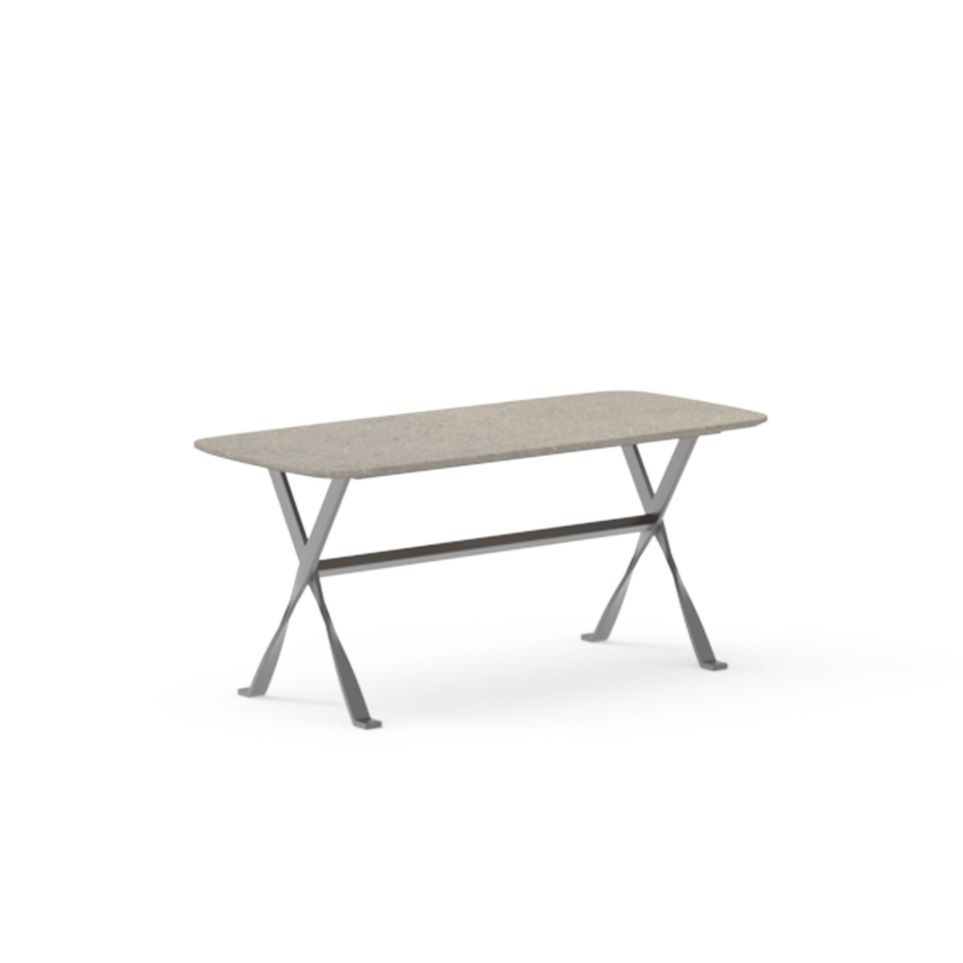 Luxury GEORGE Steel Stone Side Table Modern Italian Style for Villa