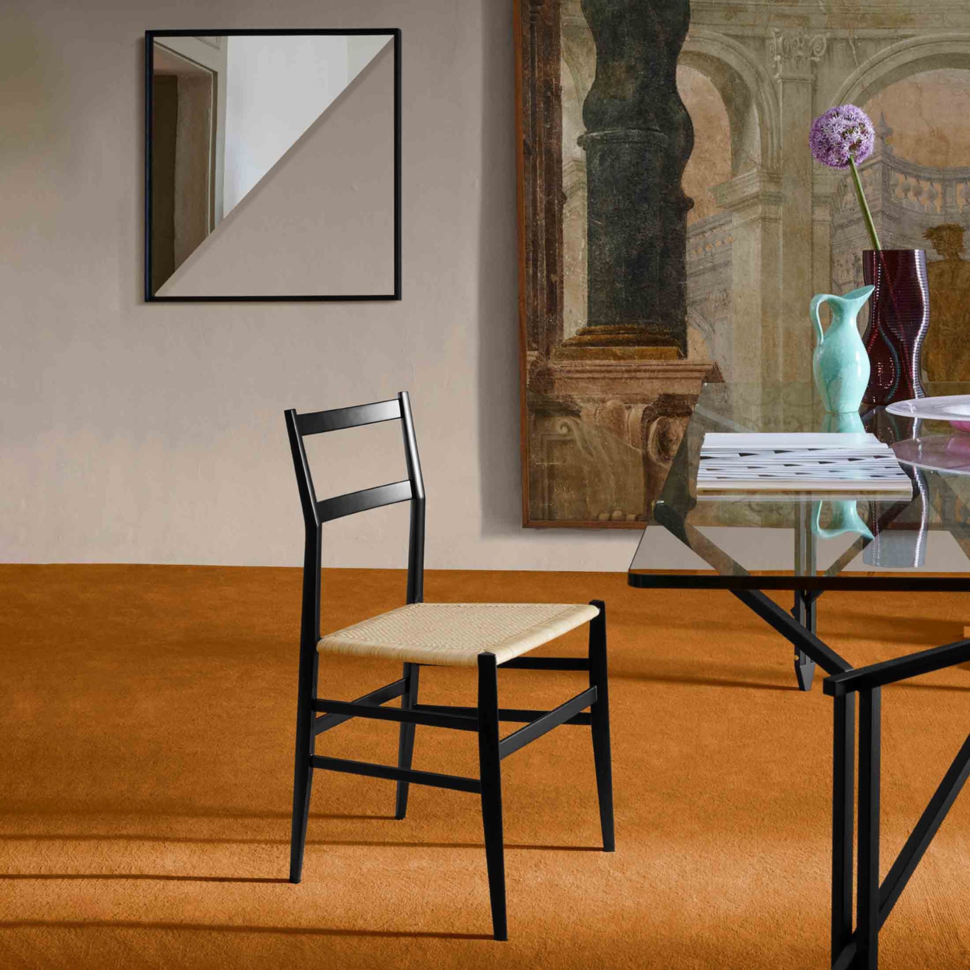 Gio Ponti Superleggera Italian Designer Chair – Ash Wood & Rattan Seat