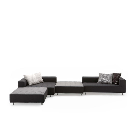 Modular Sofa Minimalist Fabric by Delfinetti & Scarpitta – Contemporary Style