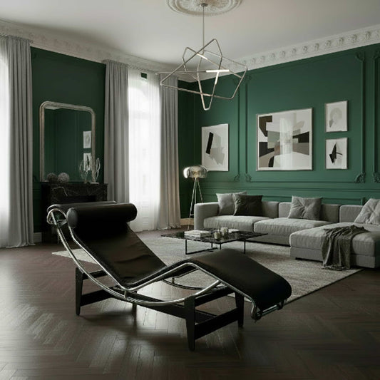LC4 Chaise Longue – Adjustable Leather & Steel Modernist Lounger by Cassina