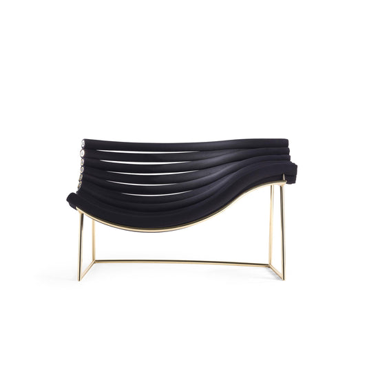 Luxury AMEDEA Metal Armchair Modern Italian Style for Villa