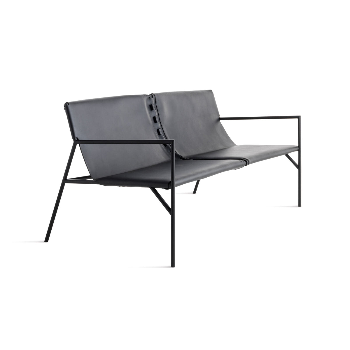 Luxury TOUT LE JOUR Leather Two-Seater Sofa Modern Italian Style for Villa