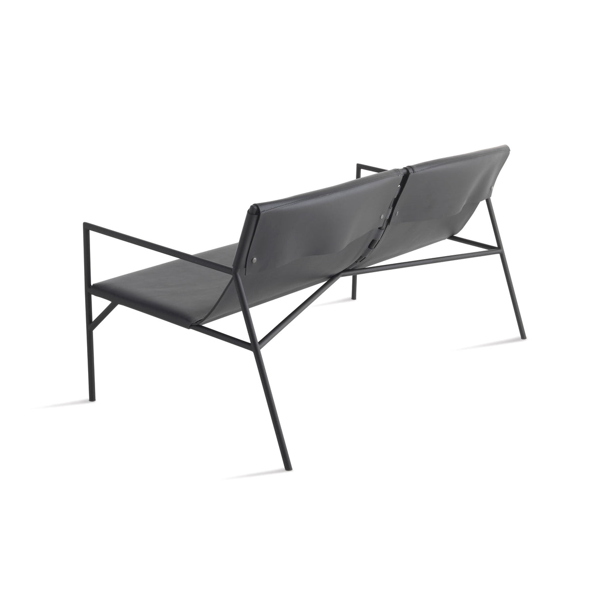 Luxury TOUT LE JOUR Leather Two-Seater Sofa Modern Italian Style for Villa