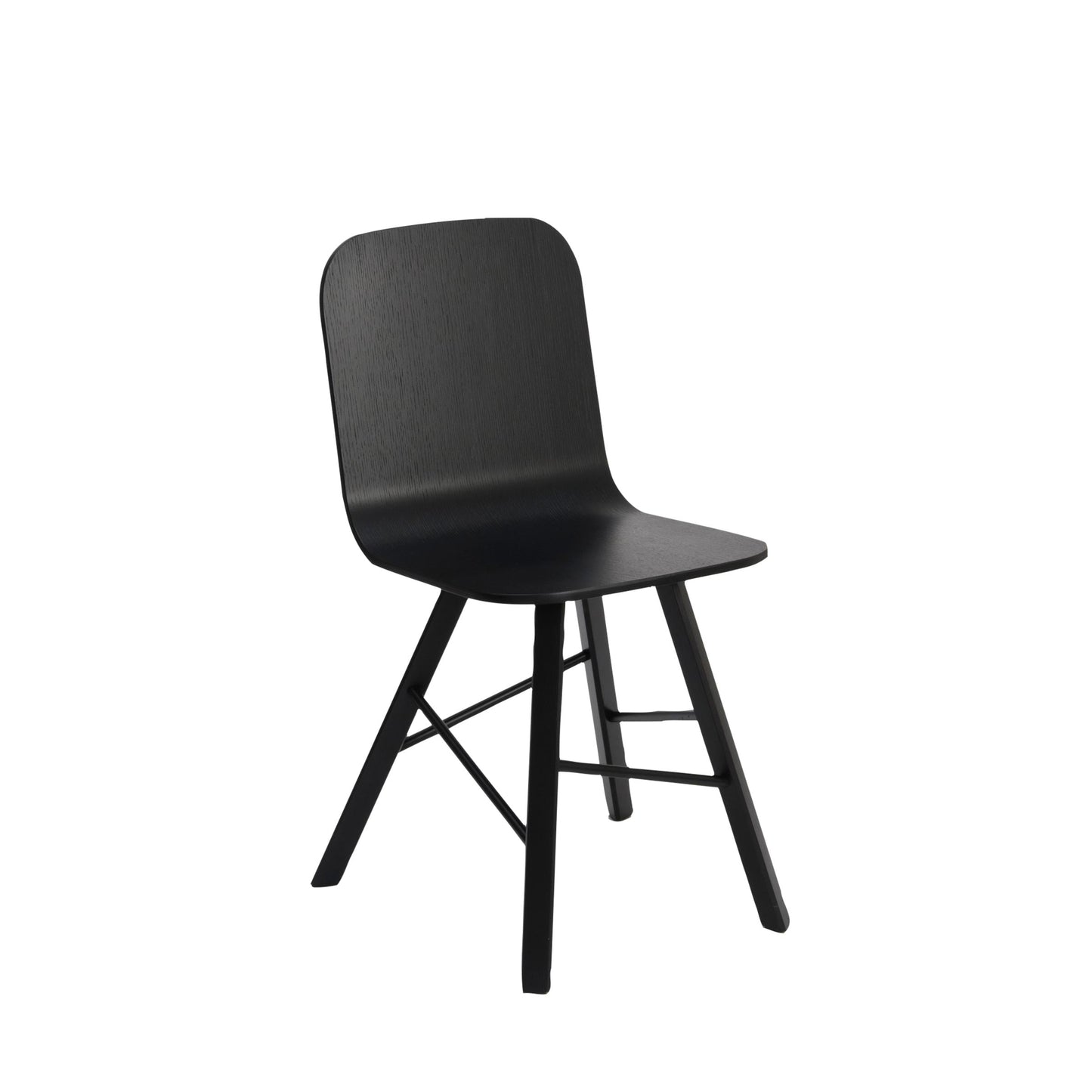 Tria Simple Dining Chair by Colé Italia – Curved Plywood Oak Wood Statement Piece