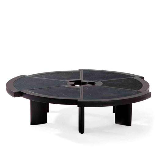 Luxury RIO Oak Marble Coffee Table Modern Italian Style for Villa