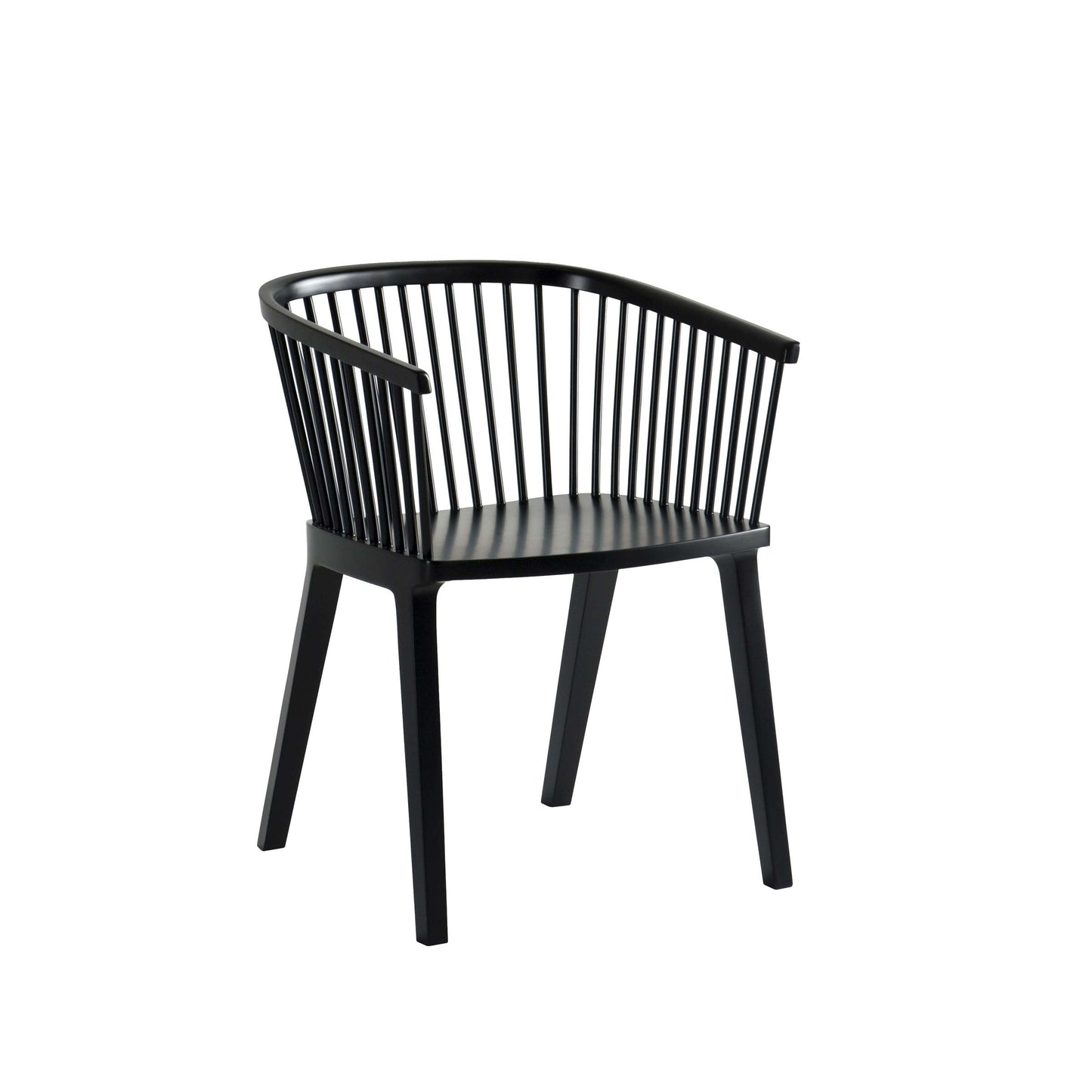 Colé Italia Secreto Dining Chair – Windsor-Inspired Beechwood Seat – Contemporary Designer Furniture