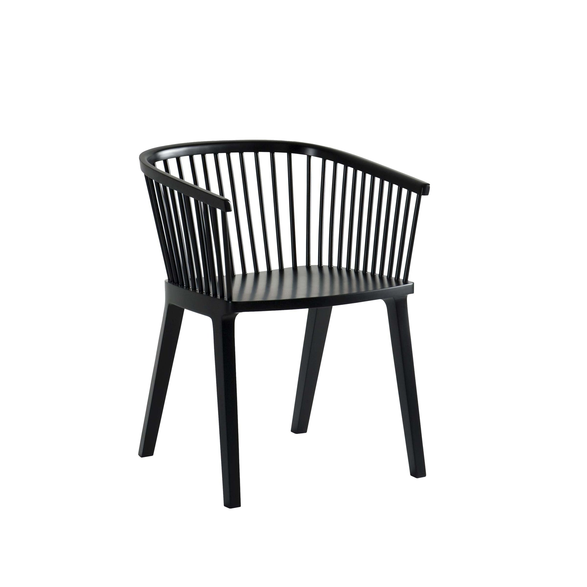 Colé Italia Secreto Dining Chair – Windsor-Inspired Beechwood Seat – Contemporary Designer Furniture