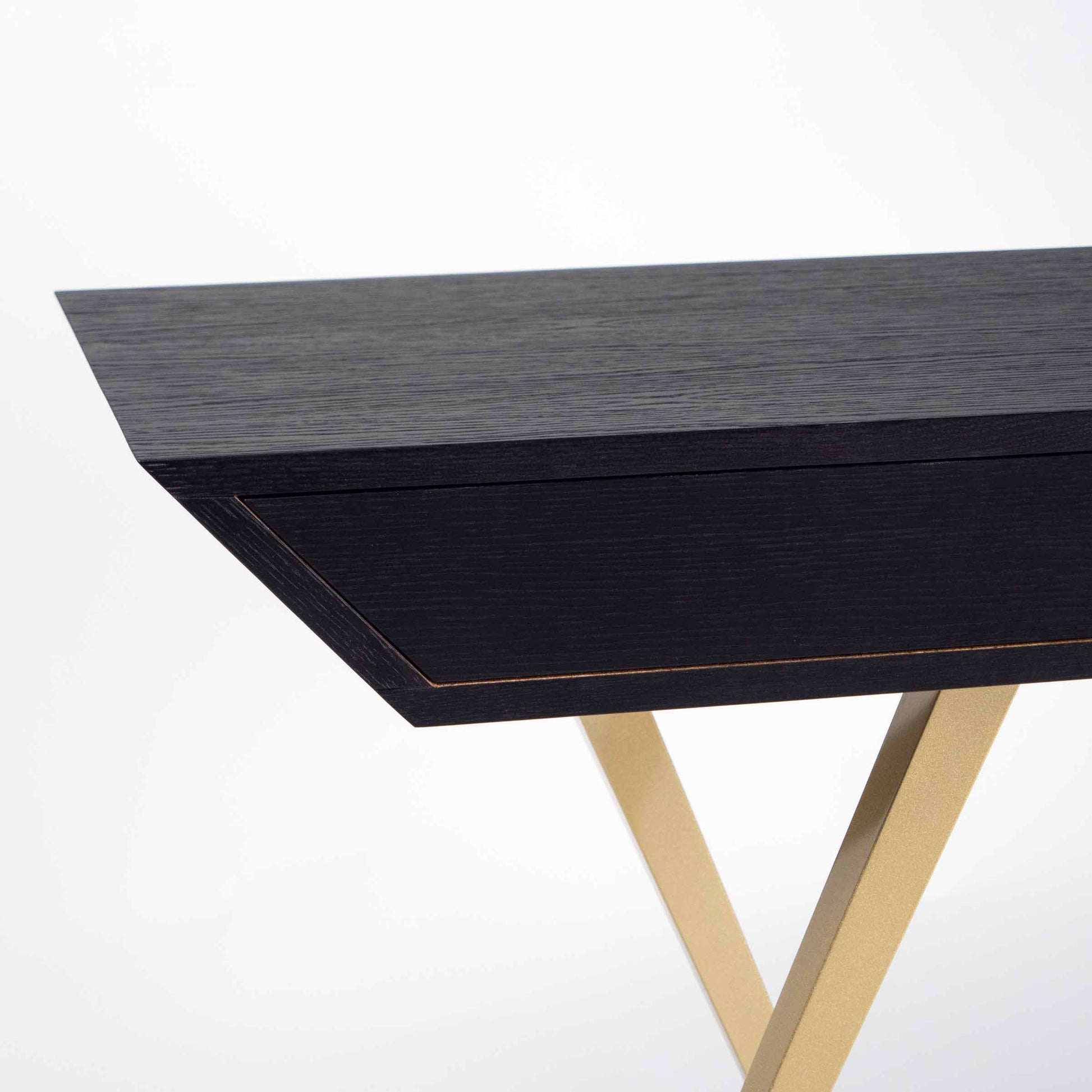 Console Table Lisa – Italian Oakwood Designer Statement Piece by OTQ