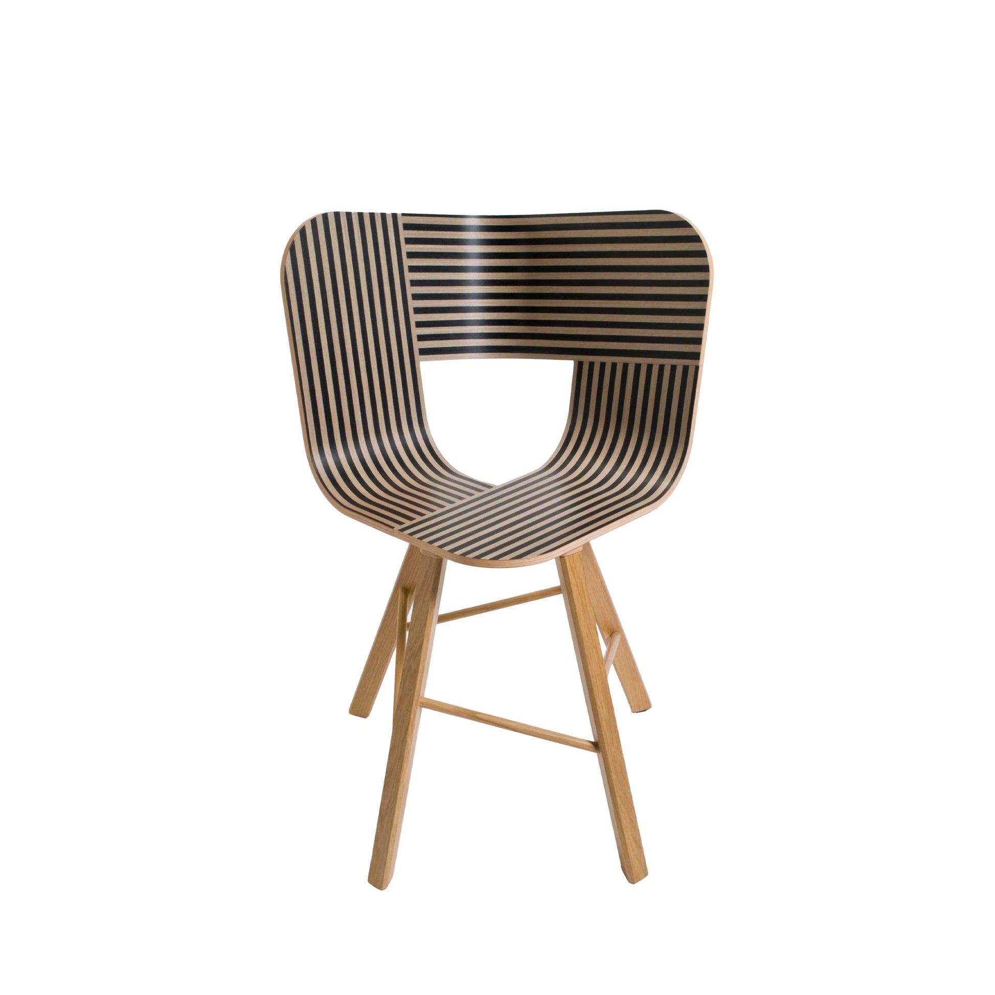 Tria Wood Dining Chair – Sculptural Curved Plywood Seat by Colé Italia