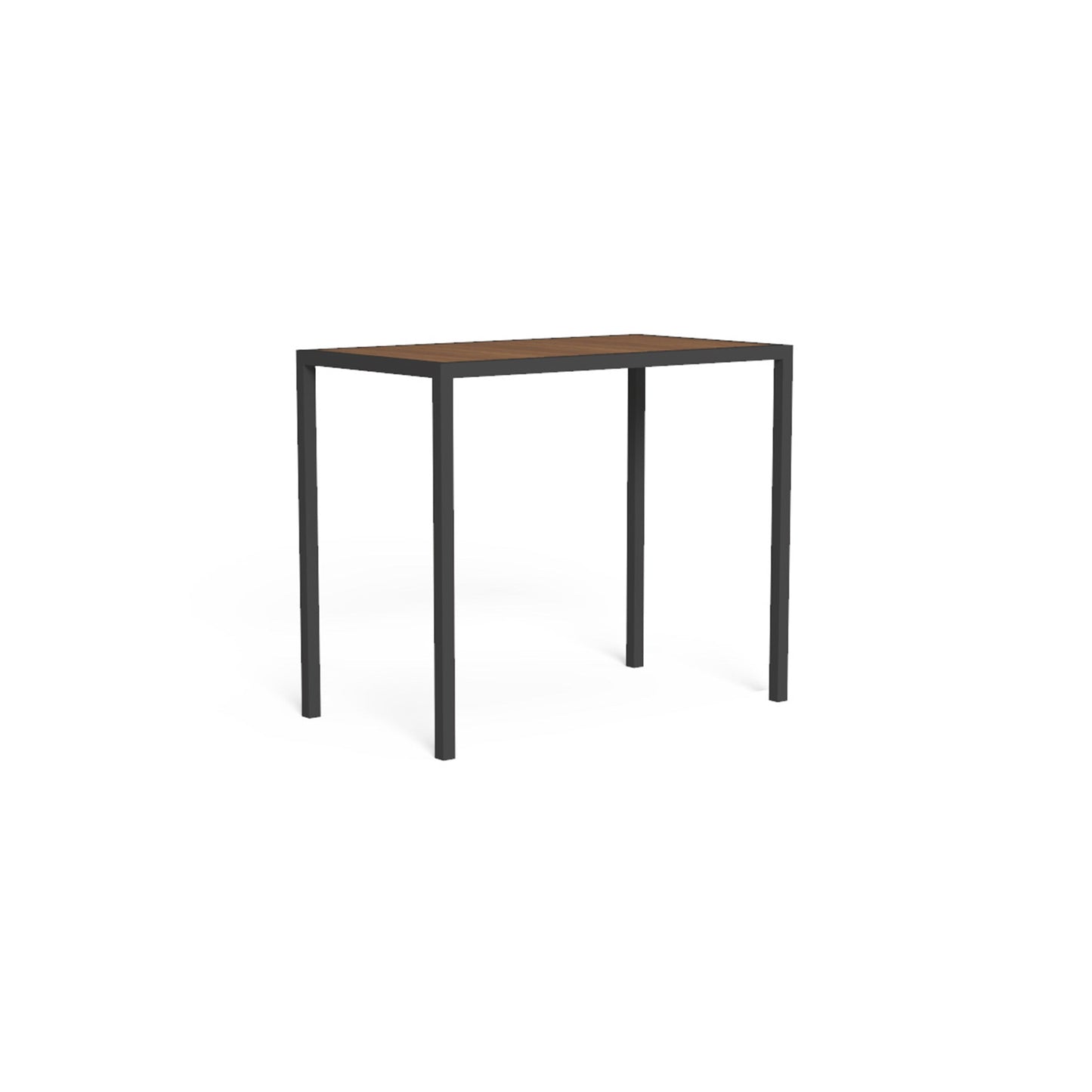 Outdoor Bar Table – Stackable Wood and Steel Italian Designer Piece