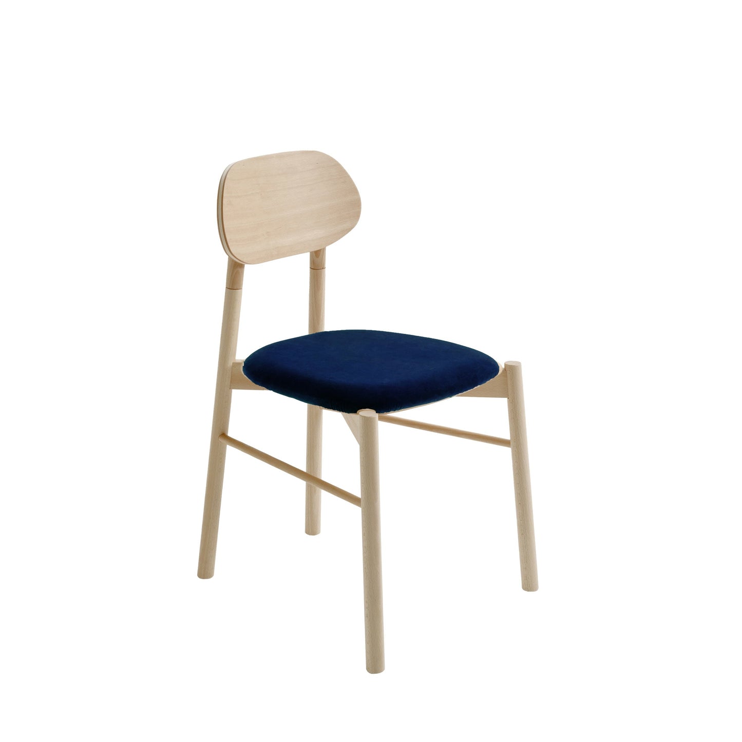 Bokken Dining Chair by Colé Italia – Italian Designer Velvet Upholstered Seat