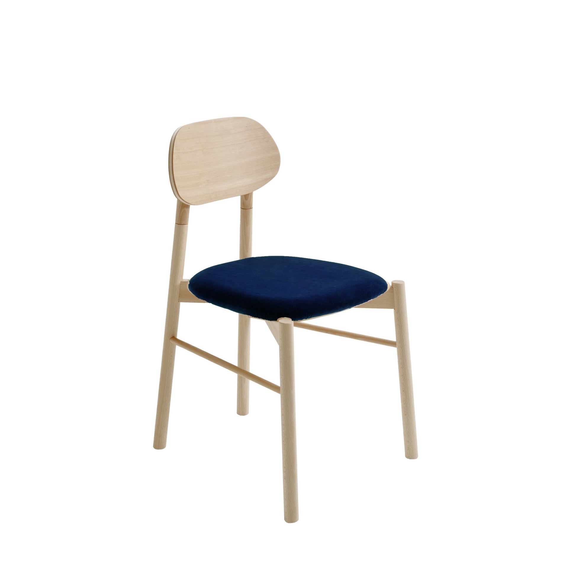 Bokken Dining Chair by Colé Italia – Italian Designer Velvet Upholstered Seat