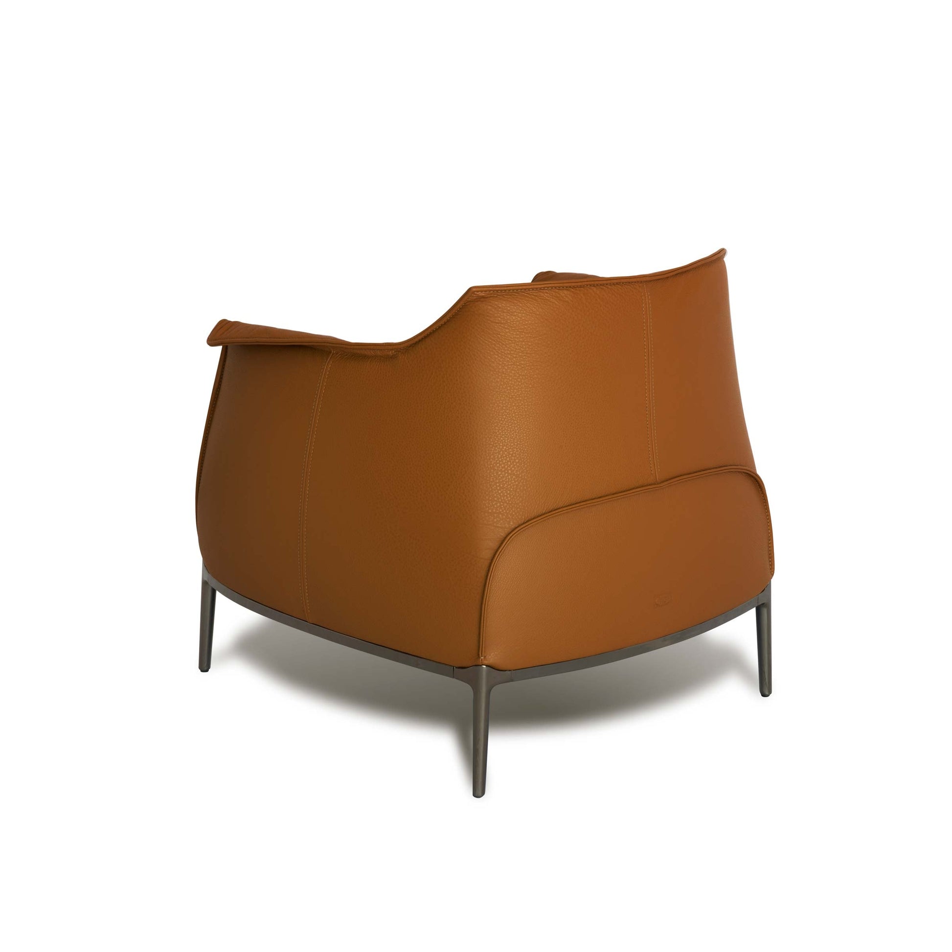Luxury ARCHIBALD Leather Armchair Modern Italian Style for Villa