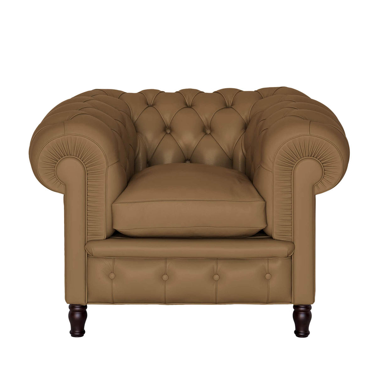 Luxury CHESTER Leather Armchair Modern Italian Style for Villa
