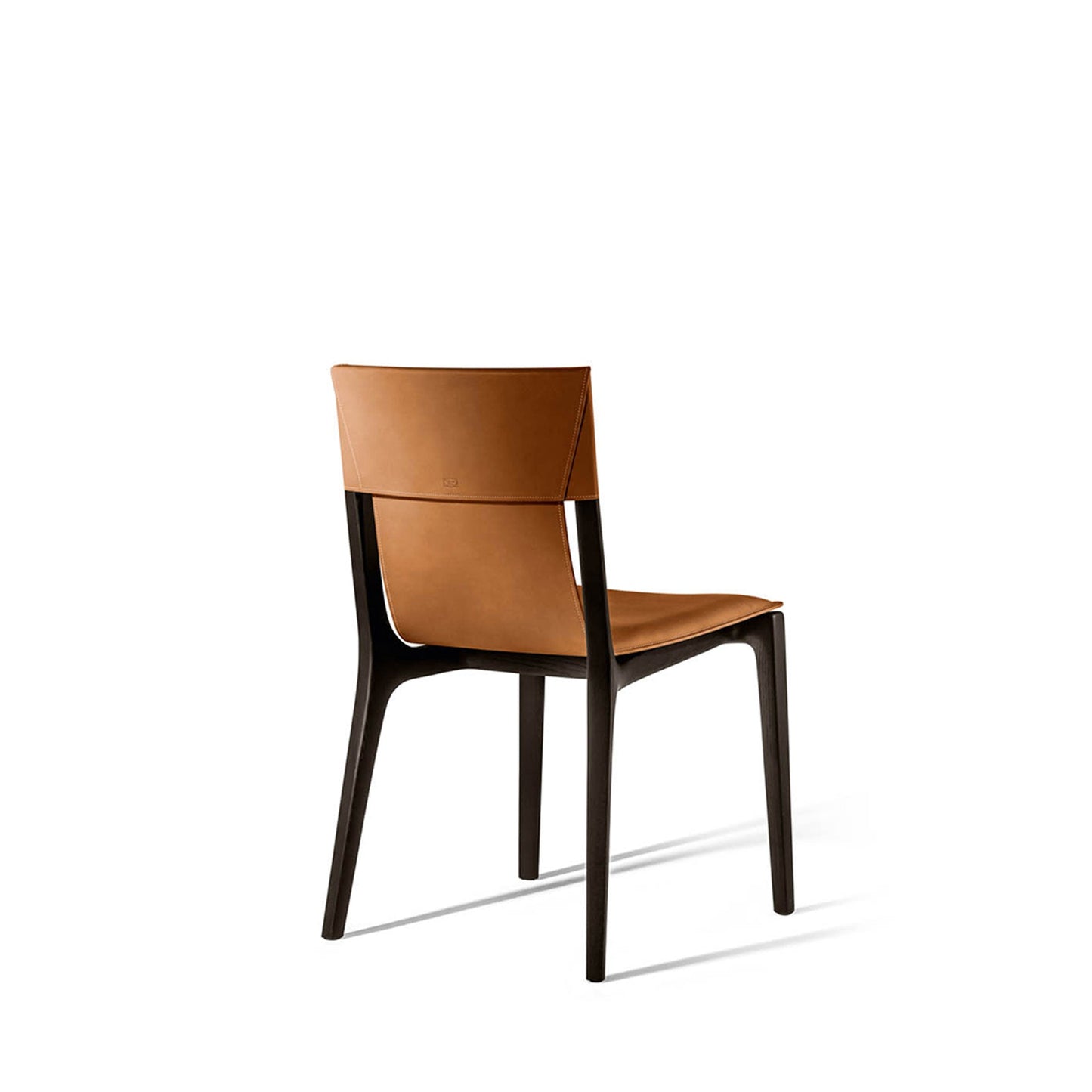 Isadora Dining Chair – Saddle Leather & Wenge Ash by Poltrona Frau