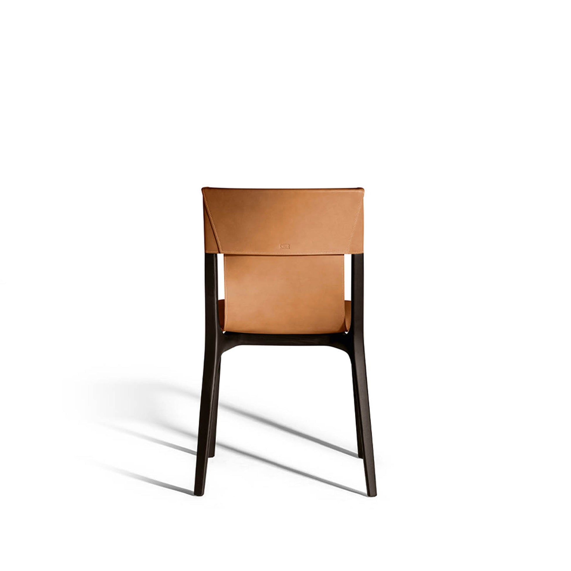 Isadora Dining Chair – Saddle Leather & Wenge Ash by Poltrona Frau