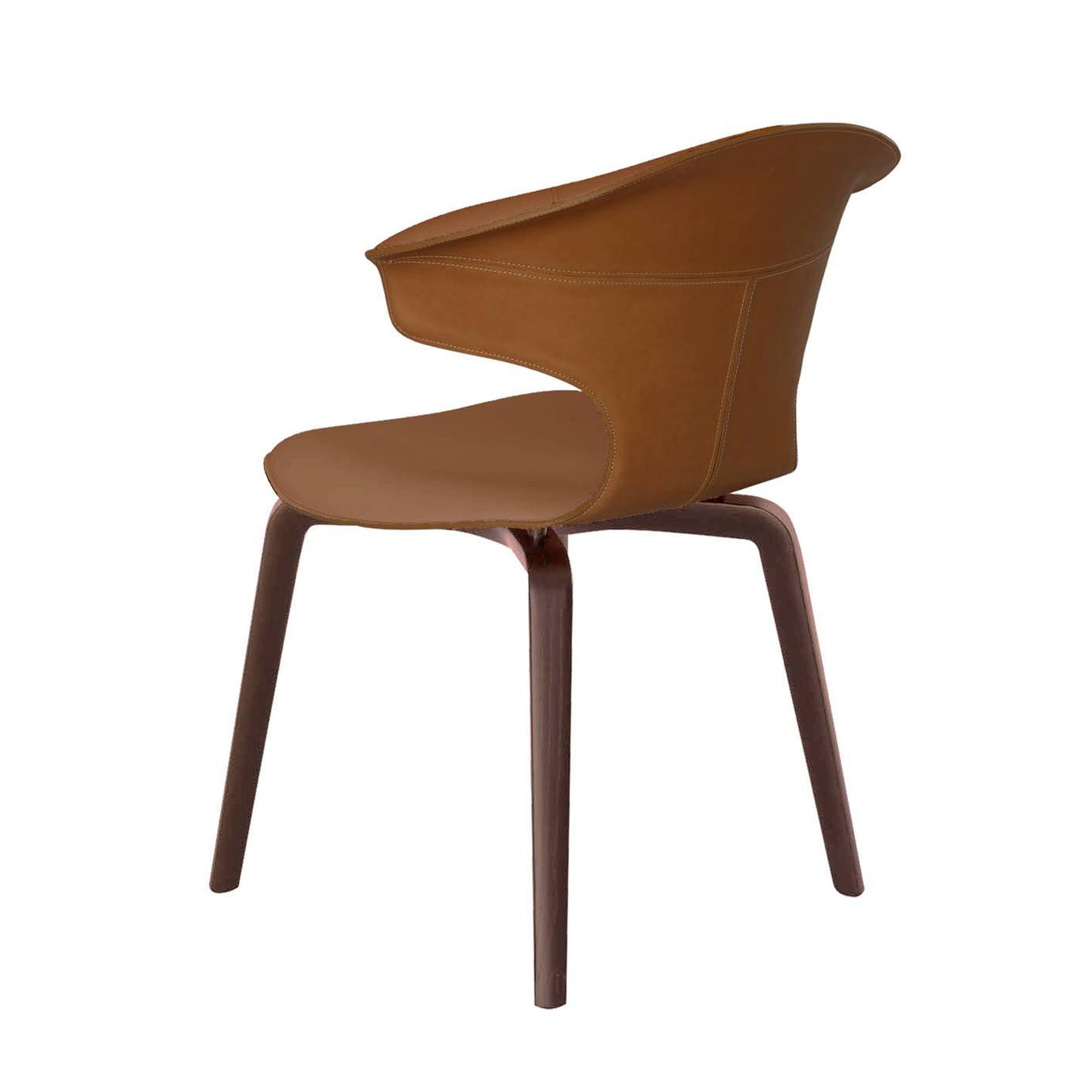 Montera Italian Designer Leather Chair by Roberto Lazzeroni for Poltrona Frau