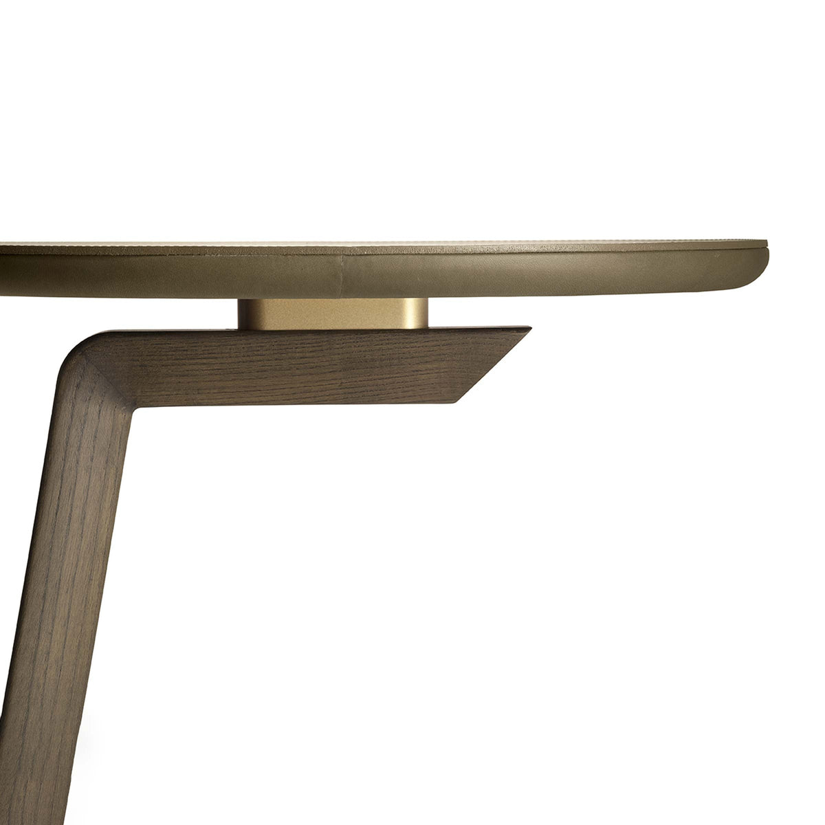 Luxury FIDELIO Leather Side Table Modern Italian Style for Villa