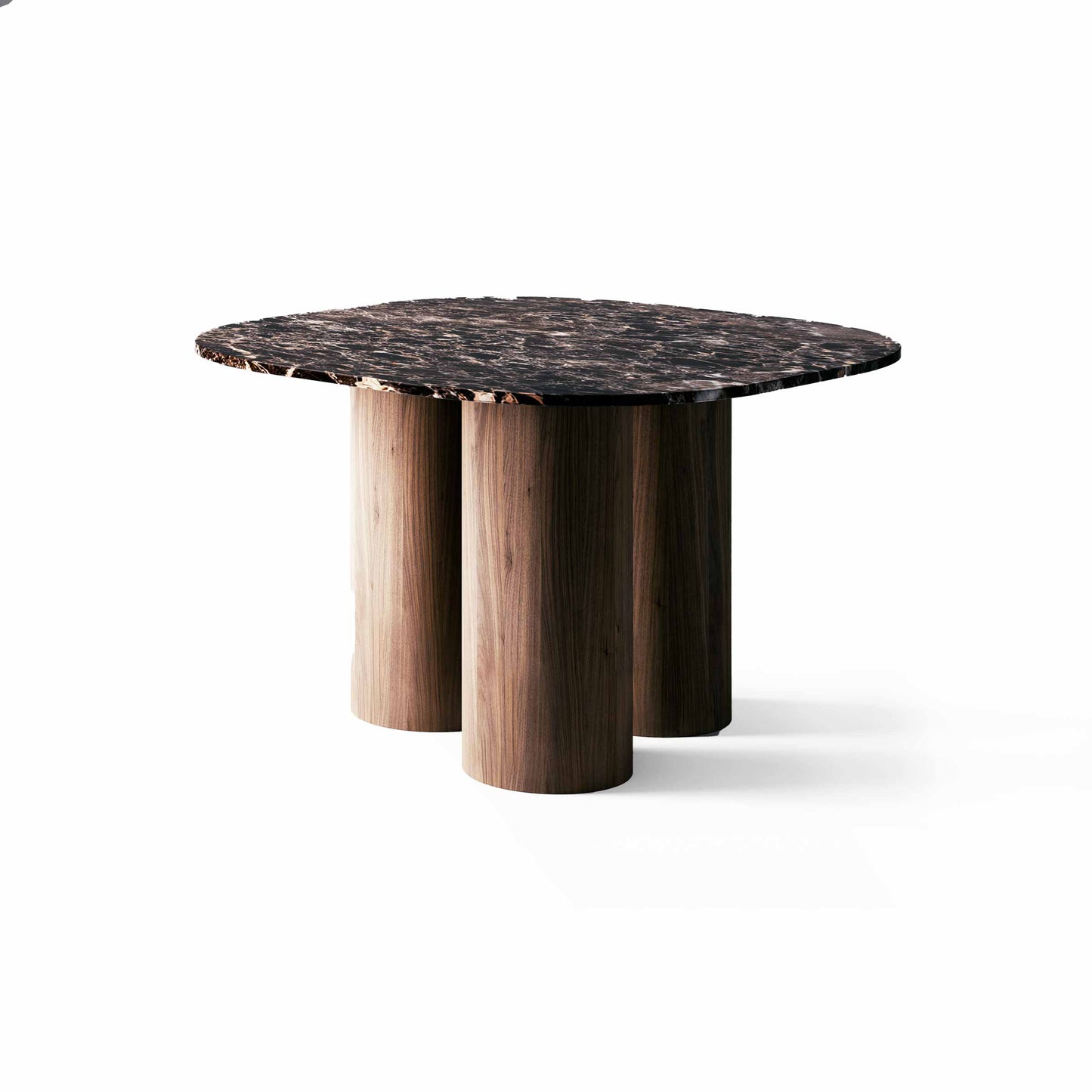 Dining Table – Marina Cylindrical Leg Marble Statement Piece