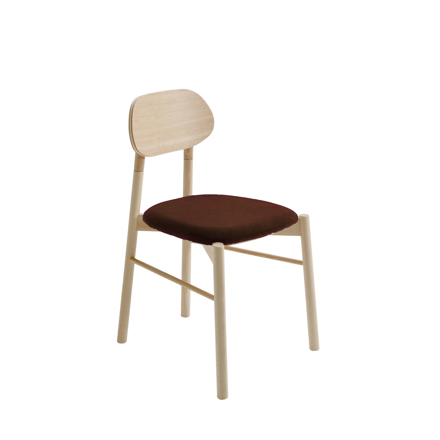 Bokken Dining Chair by Colé Italia – Italian Designer Velvet Upholstered Seat