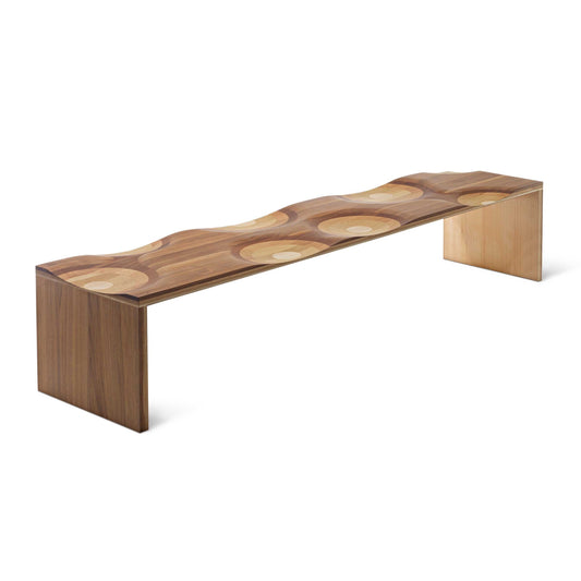 Luxury RIPPLES Bench Modern Italian Style for Villa