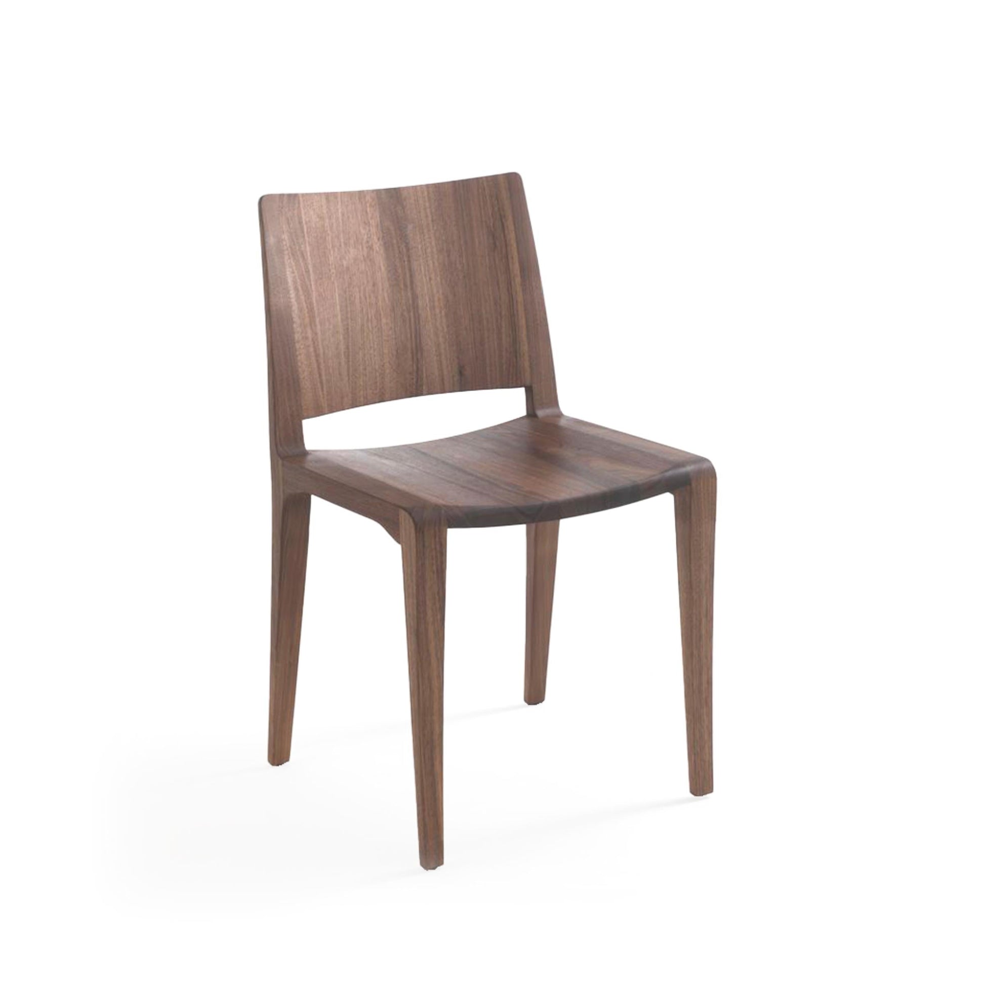 Dining Chair – Tubular Solid Walnut Voltri by Riva 1920 – Statement | VOLTRI_A1
