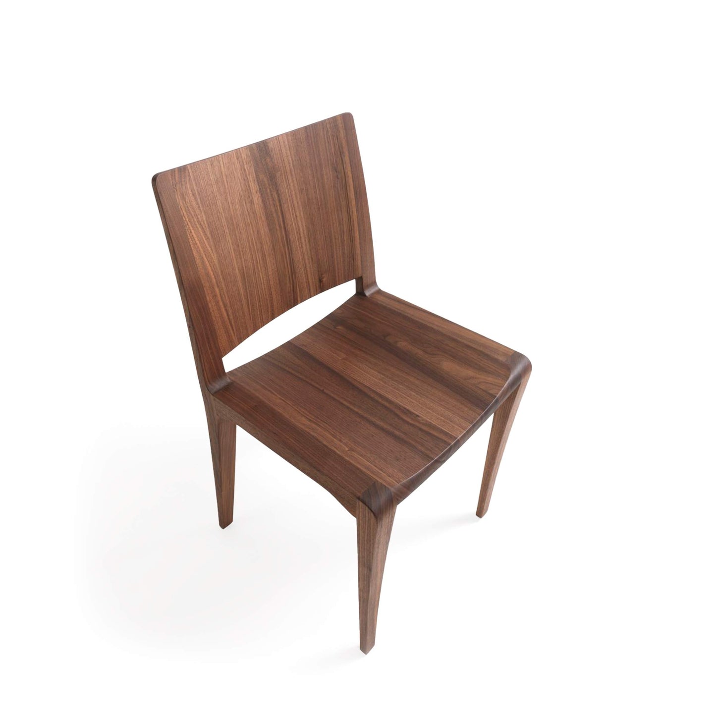 Dining Chair – Tubular Solid Walnut Voltri by Riva 1920 – Statement | VOLTRI_A1