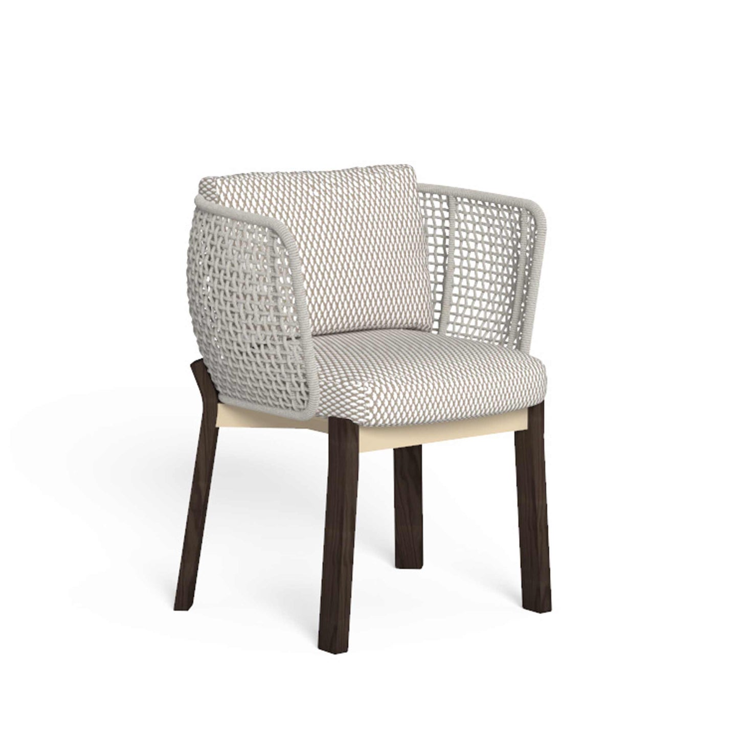 Argo Outdoor Dining Chair – Braided Rope & Wood Armchair by Talenti