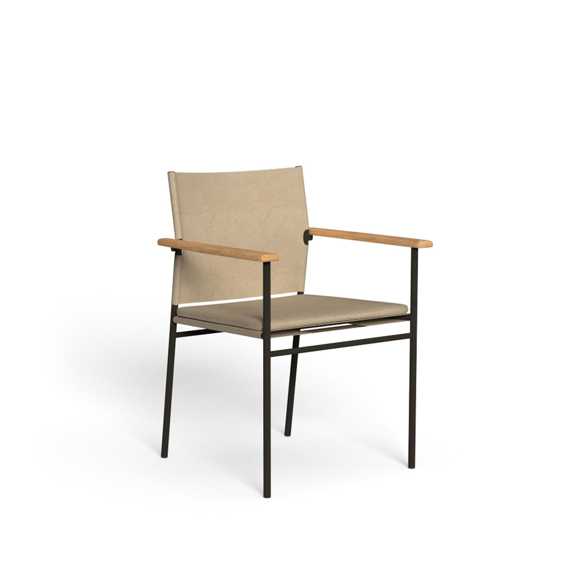 Talenti Allure Outdoor Dining Chair – Faux Leather & Steel Italian Designer Piece