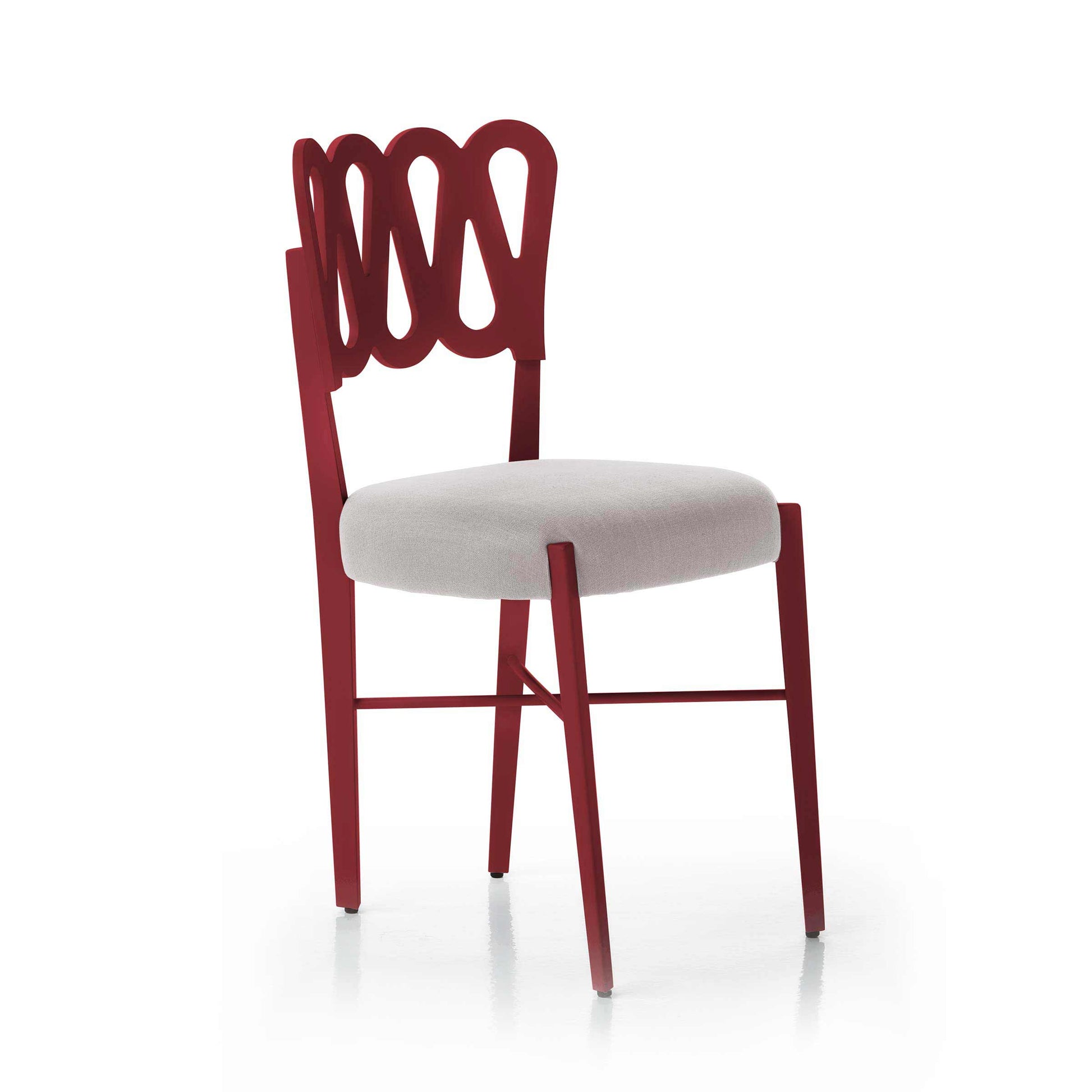 Dining Chairs Ponti 969 – Burgundy Stained Beech Wood Gio Ponti Set of 4