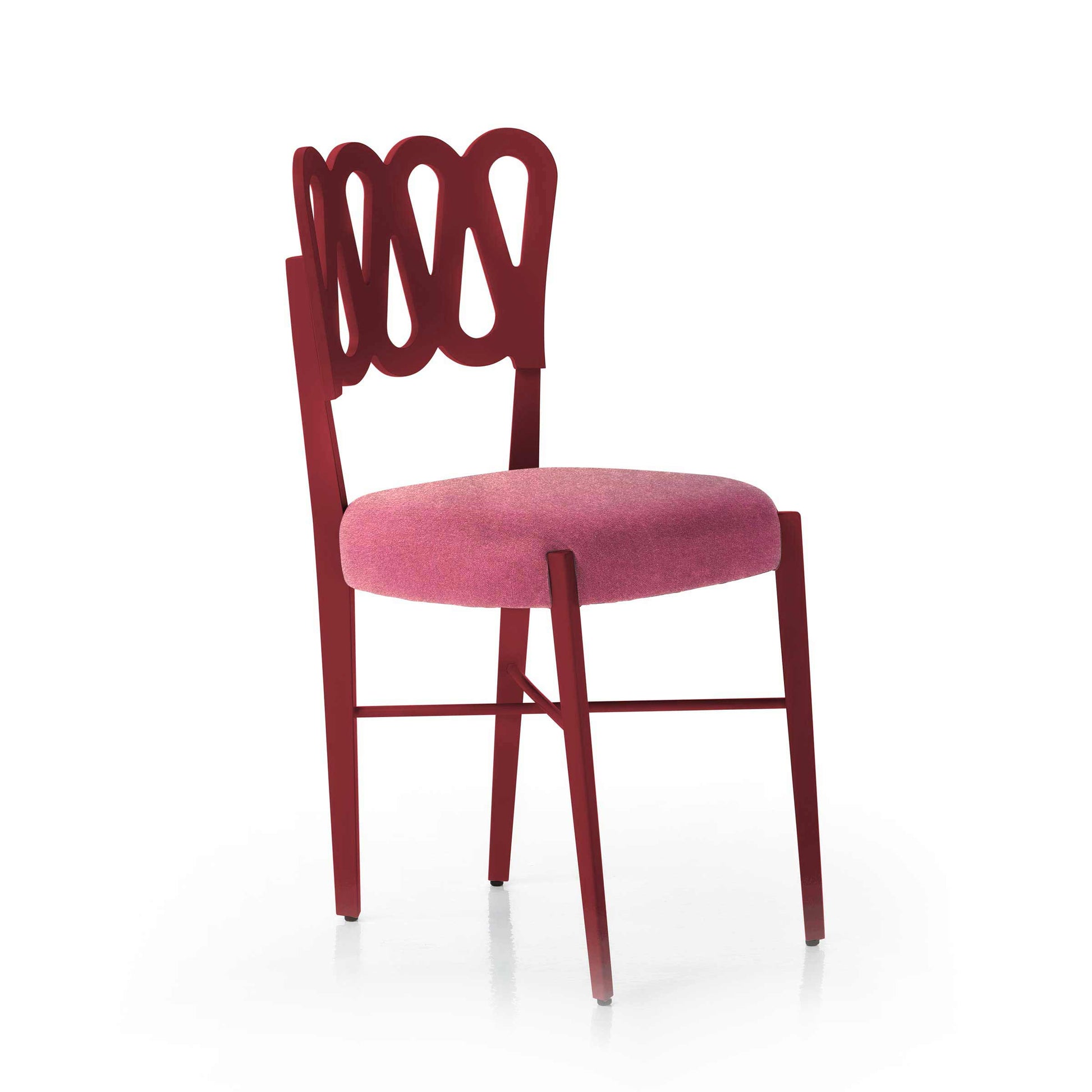 Dining Chairs Ponti 969 – Burgundy Stained Beech Wood Gio Ponti Set of 4