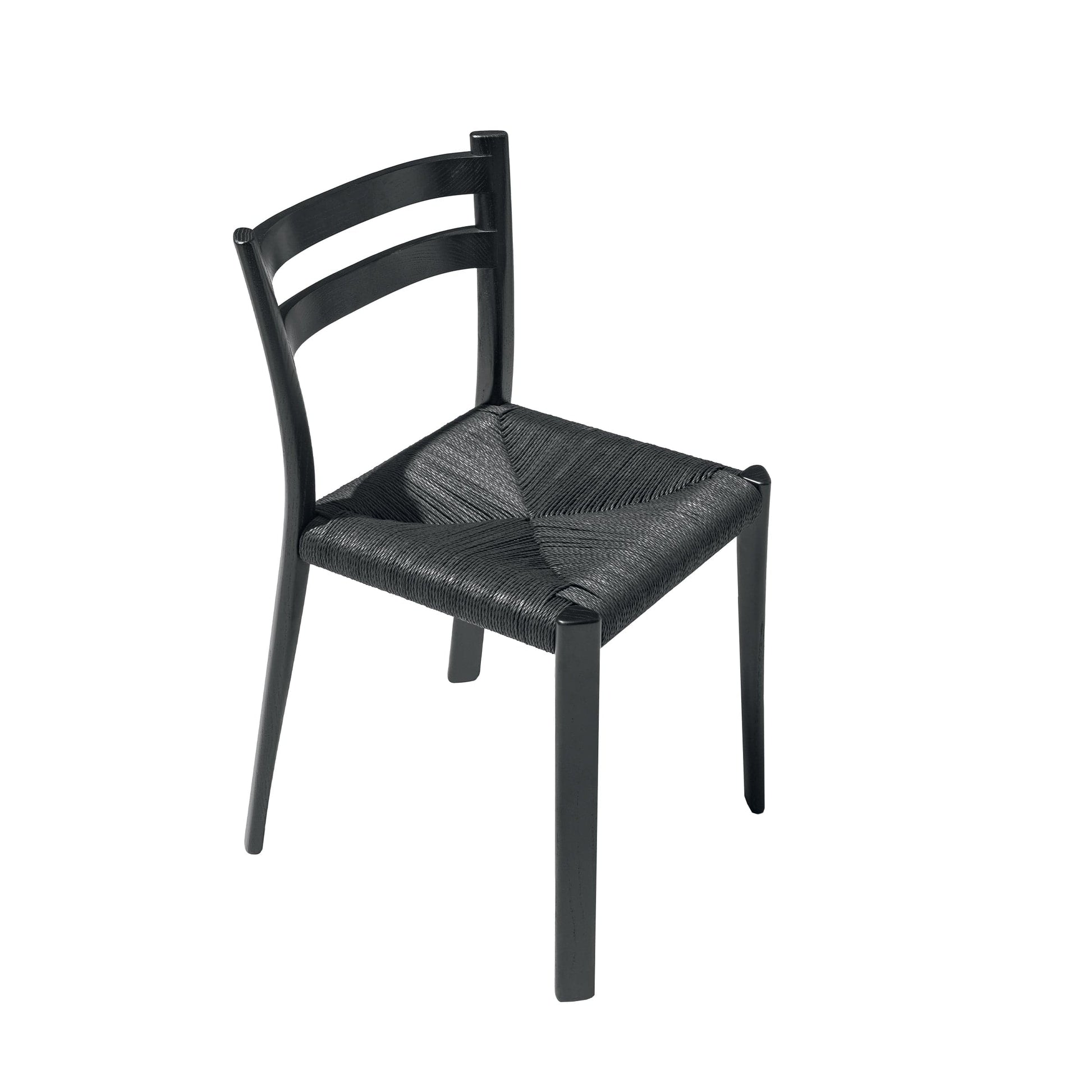 Buri Dining Chair – Hand-Woven Paper Cord & Ash Wood by Mario Scairato | BURI.C-1