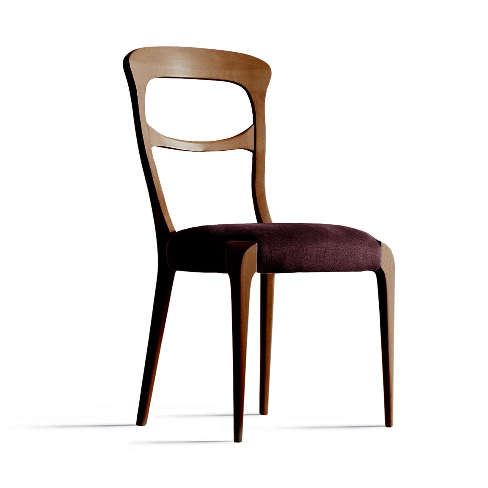 Dale Italia Capotavola Italian Designer Chair – Walnut Wood with Premium Fabric