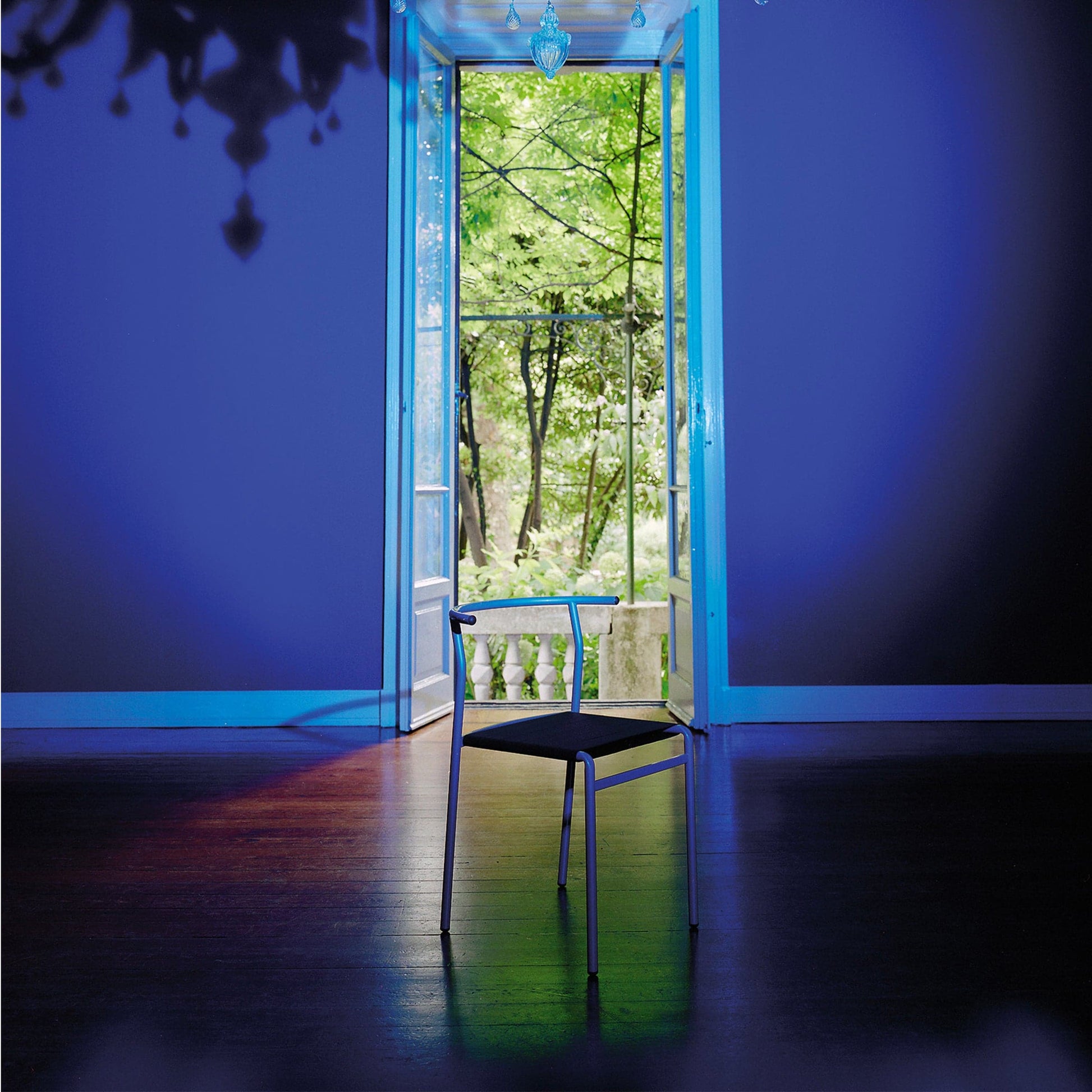Café Chair Stackable Dining Chair – Steel & Lasten Philippe Starck
